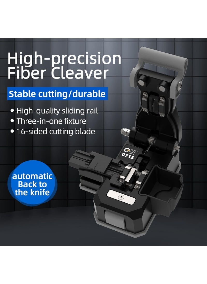 GT GT Optical Fiber Cleaver Cutter Fiber Cleaver Cutter Fiber Cleaver HighPrecision Fiber Optic Cable Cutter Cleaver Fiber Cutter Fiber Cleaver Tool Optic Fiber Cleaver Optical Fiber Cleaver  - Image 4