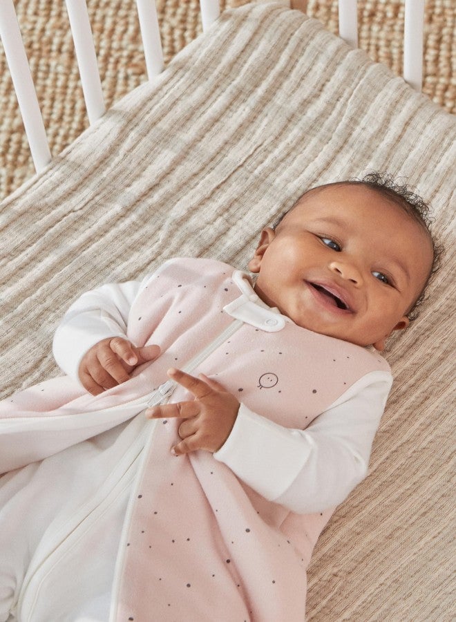 MORI Baby Unisex Zip Up Front Sleep Sack 1.5 TOG in Stardust - Organic Sleeping Bag for Toddler Boys and Girls - 6-24 Months - Image 3