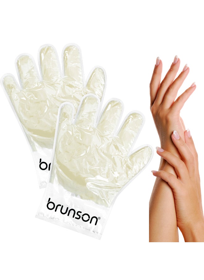 brunson 2 Pieces Nourishing Paraffin Wax Gloves - Disposable Hand Paraffin Gloves Spa Treatment - Deep Hydration And Softness - Moisturizing Manicure Gloves Wax  - Image 3