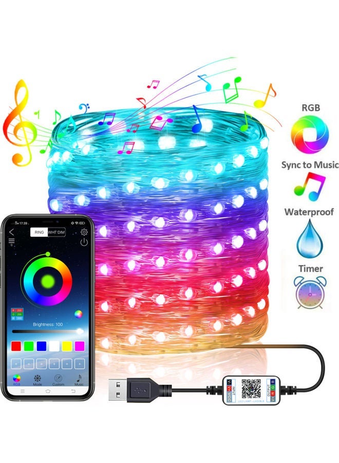 NIBEMINENT Fairy Lights LED Phone Control Multicolour 10.00x6.00x9.00cm - Image 5