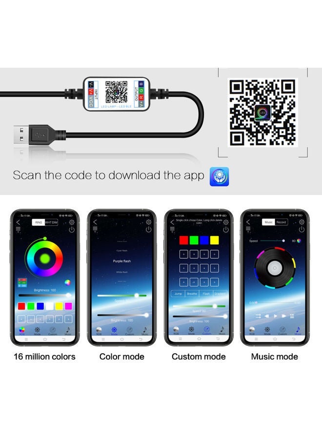 NIBEMINENT Fairy Lights LED Phone Control Multicolour 10.00x6.00x9.00cm - Image 4