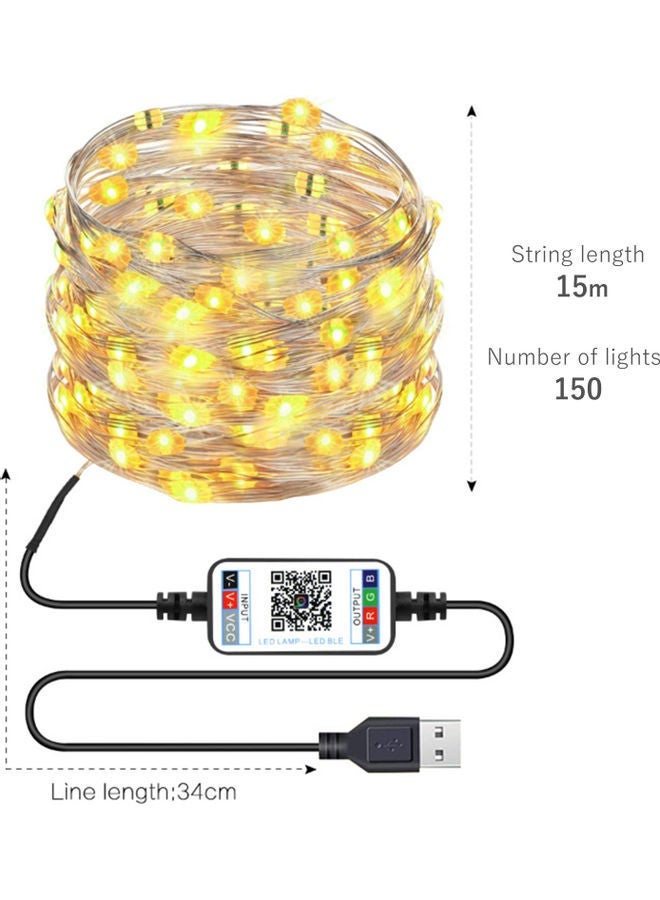 NIBEMINENT Fairy Lights LED Phone Control Multicolour 10.00x6.00x9.00cm - Image 3