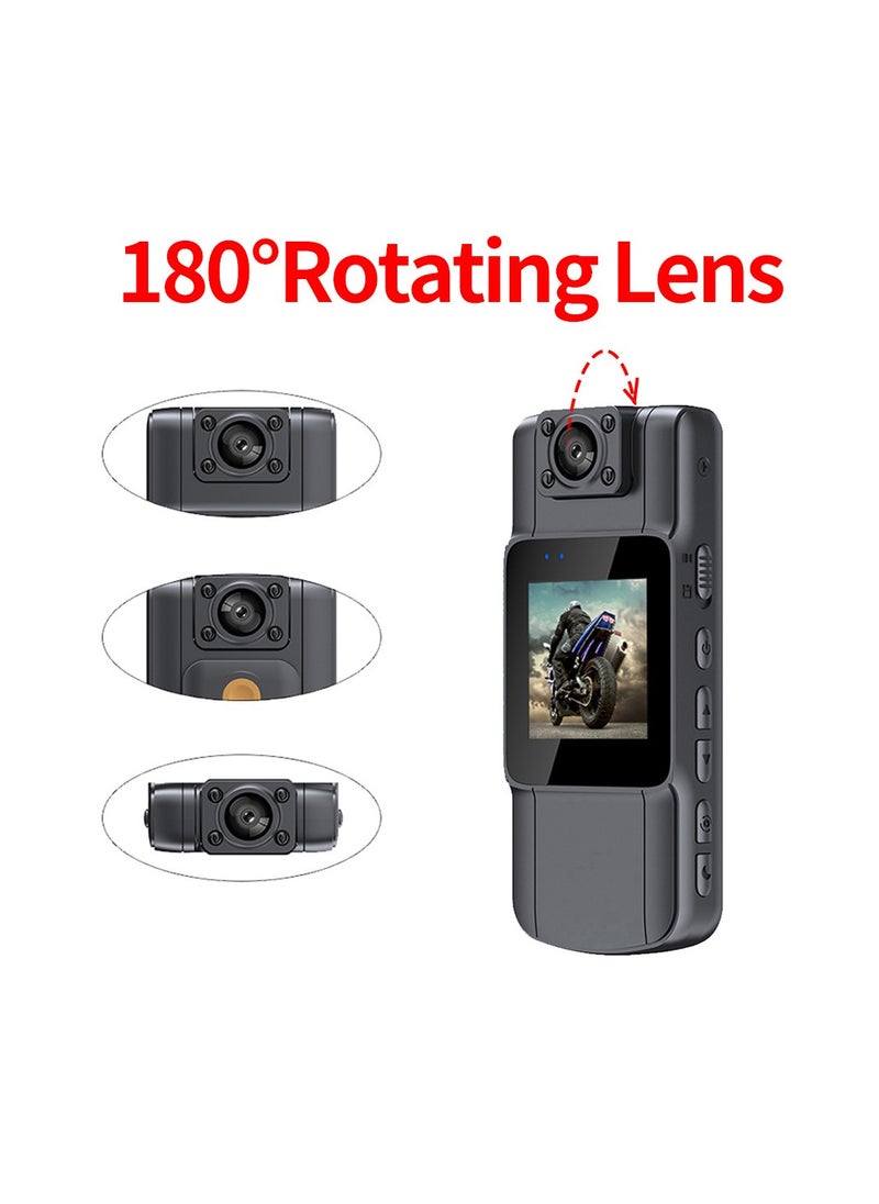 GULFLINK - FULL HD Camera 1080P Body Camera Infrared Night Vision Full HD Mini Camera 130 Wide Angle Lens 180 Adjustable for Law Enforcement Security - Image 1