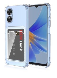 Generic Oppo A58 4G Case Cover for Oppo A58 4G / Oppo A58 4G Premium Protection Soft Slim Shockproof Wallet Case with Card Holder and Camera Protection Clear (Oppo A58 4G)  - Image 1