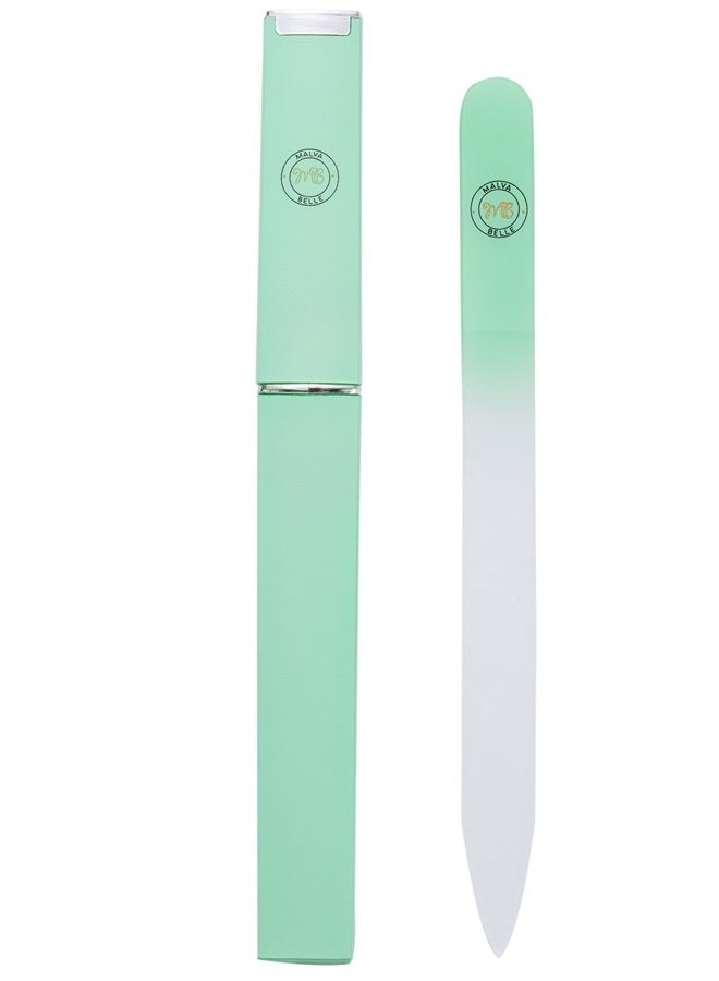 Malva Belle Best Crystal Glass Nail File for Women - Nail File & Travel Case - Nail File Set - Heavy Duty Nail File for Natural Nails, Gel - Professional Nail Shaper – Nail Essentials - Pastel 3mm - Image 3