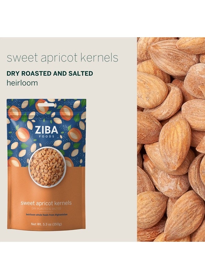 Ziba Foods Sweet Apricot Kernels | 5.3 oz | Non-GMO & Vegan Dried Apricot Seeds Whole 30 Friendly & Keto, Paleo, Dry Roasted Superseed | Wild Grown Apricot Kernel High In Protein and Omega 3s - Image 3