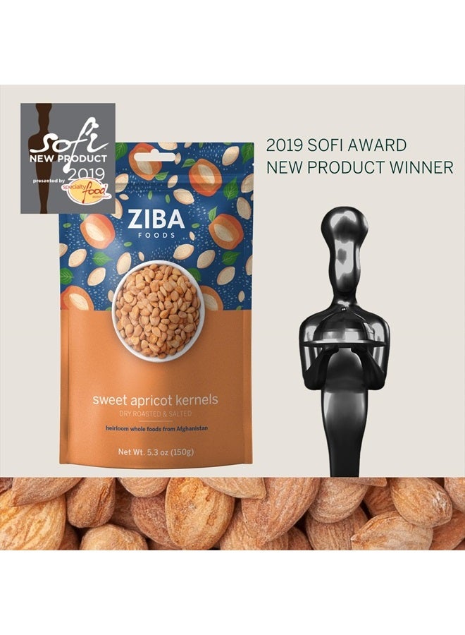 Ziba Foods Sweet Apricot Kernels | 5.3 oz | Non-GMO & Vegan Dried Apricot Seeds Whole 30 Friendly & Keto, Paleo, Dry Roasted Superseed | Wild Grown Apricot Kernel High In Protein and Omega 3s - Image 5