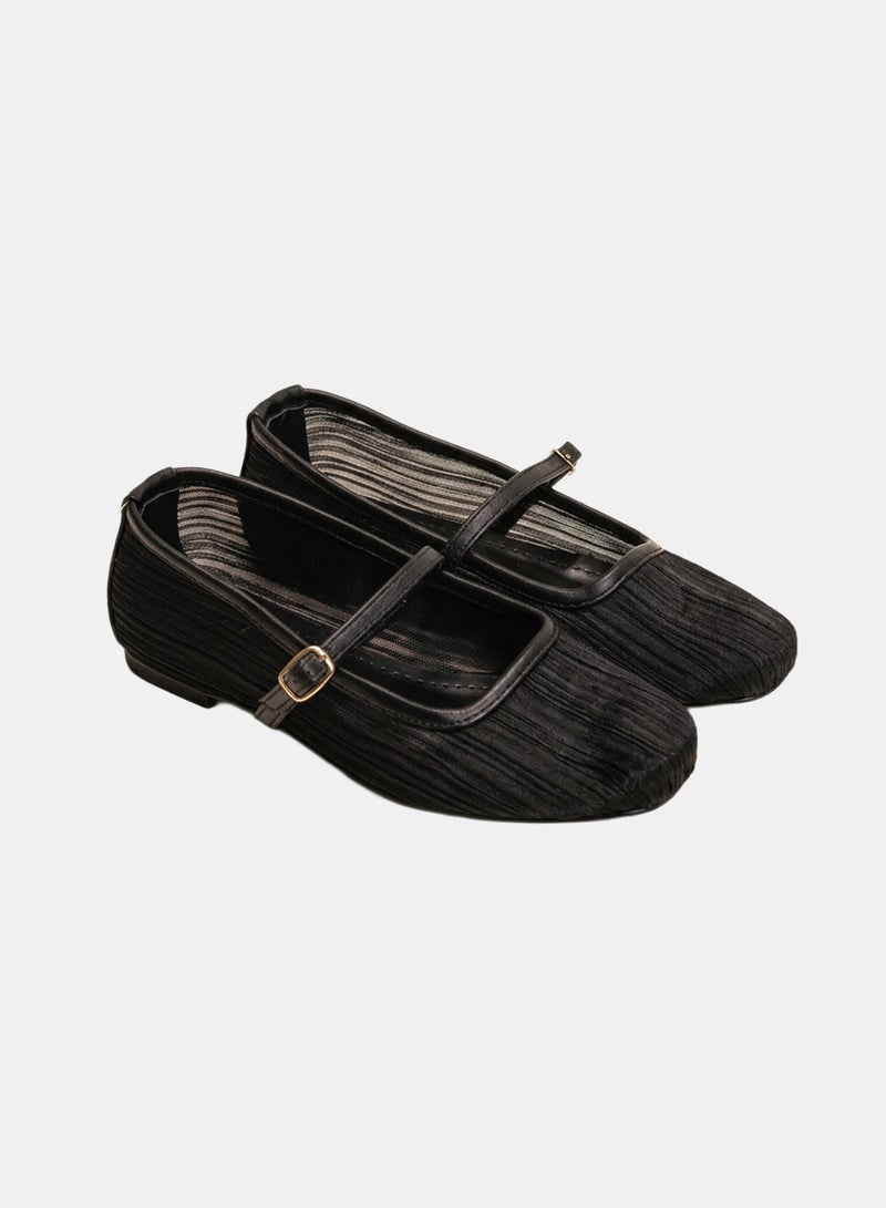 Ballerina-Pleated Texture Ballet