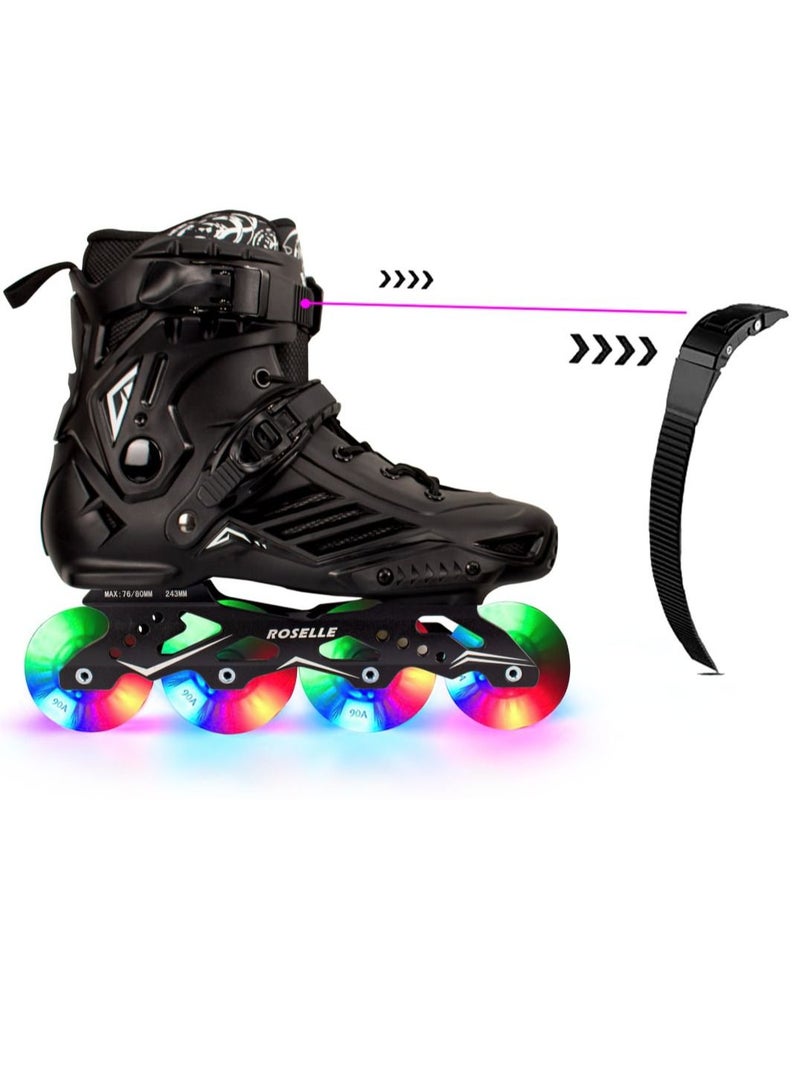 OVERS Inline Skates Shoes with LED Wheels for Unisex - Image 4