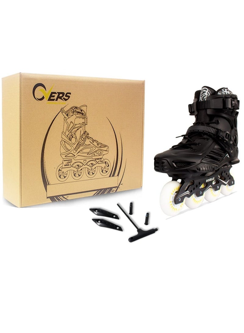 OVERS Inline Skates Shoes with LED Wheels for Unisex - Image 5