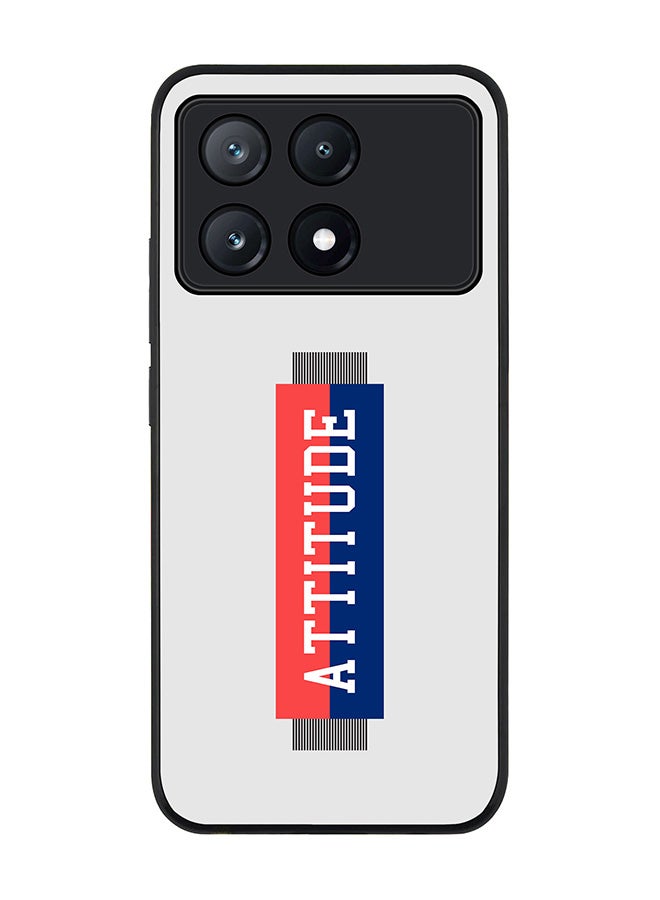 Stylizedd Rugged Black Edge Case for Xiaomi Poco X6 Pro, Slim fit Soft Case Flexible Rubber Edges Anti Drop TPU Gel Thin Cover -  Attitue - Image 1