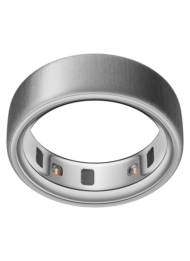 OURA Oura Ring 4 - Silver - Size 13 - Smart Ring - Size First with Oura Ring 4 Sizing Kit - Sleep Tracking Wearable - Heart Rate - Fitness Tracker - Up to 8 Days of Battery Life  - Image 1