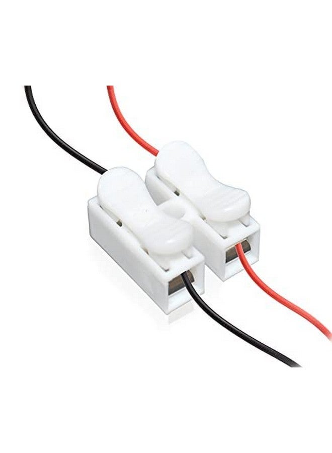 EVEN Push Quick Connector, Cable Connector 10A 220V 2 Pin Push Quick Wire Cable Connector (White) (25 Pieces) - Image 1