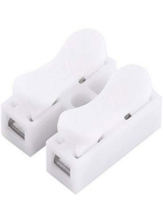 EVEN Push Quick Connector, Cable Connector 10A 220V 2 Pin Push Quick Wire Cable Connector (White) (25 Pieces) - Image 2