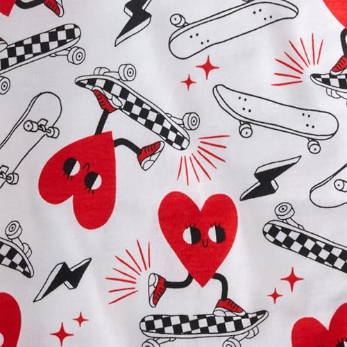 Butterblu SCOUT Sleep & Play 100% Organic Cotton Footed Zip Front Sleeper Pajamas for Baby Boys, Rad Valentine, Newborn - Image 2