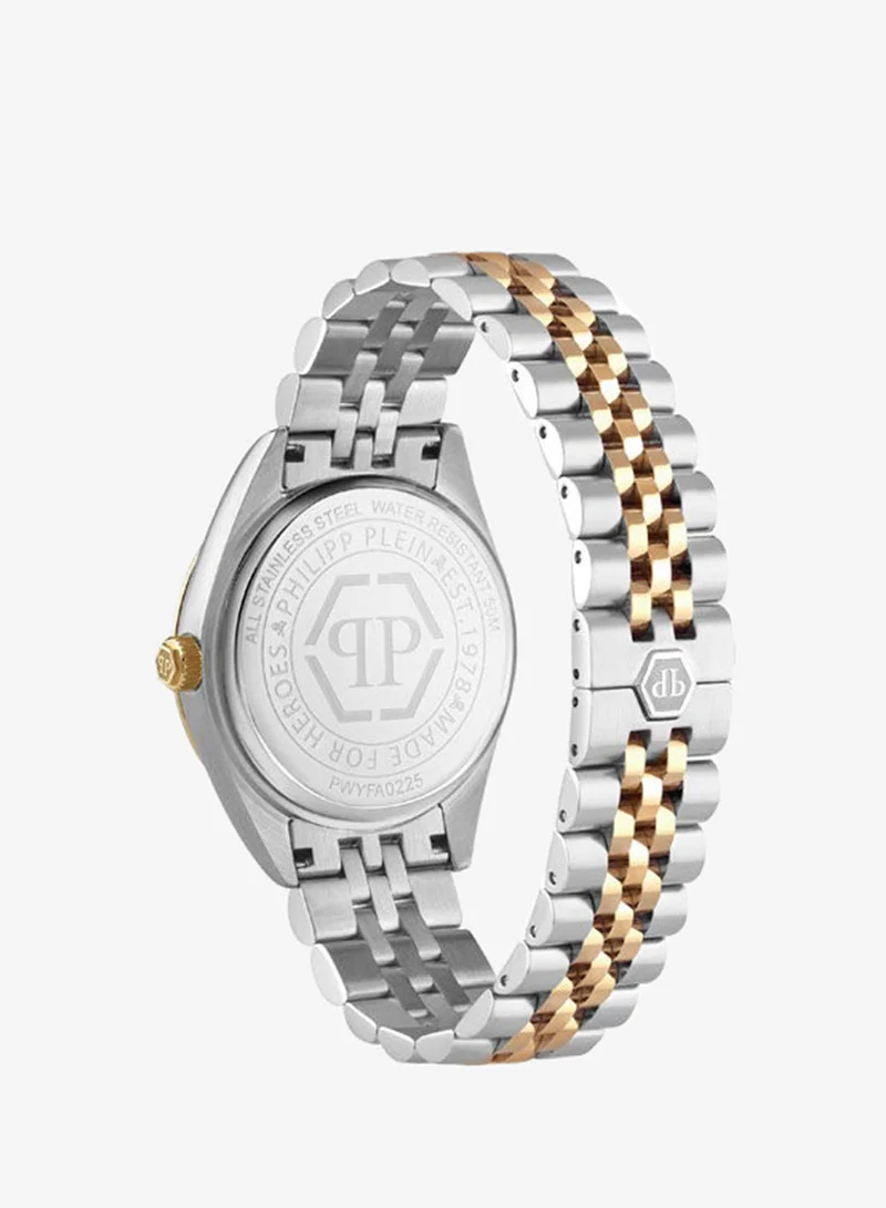 Philipp Plein Date Superlative Stainless Steel Bracelet Analog Watch for Women, 36mm
