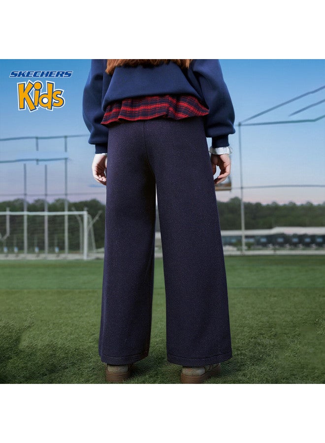 Skechers Kids Girls Casual Pants Captain Blue 130 - Image 4