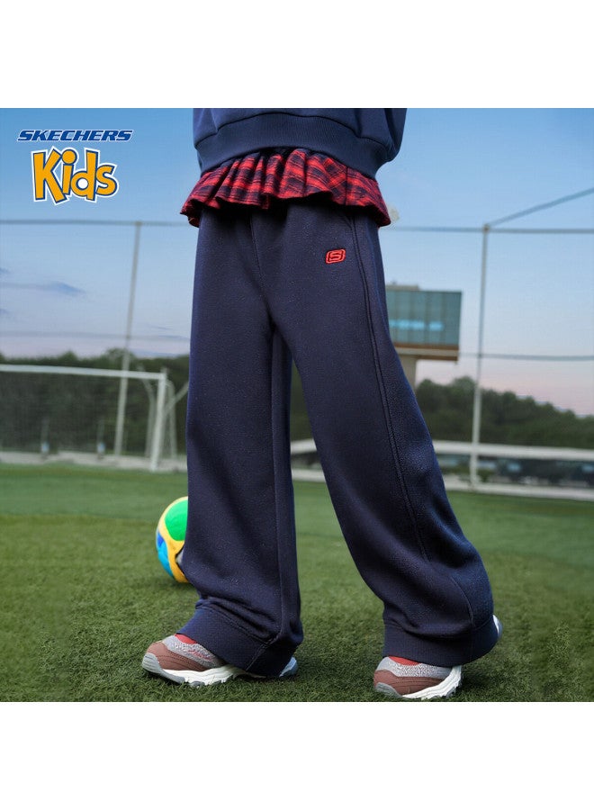 Skechers Kids Girls Casual Pants Captain Blue 130 - Image 1
