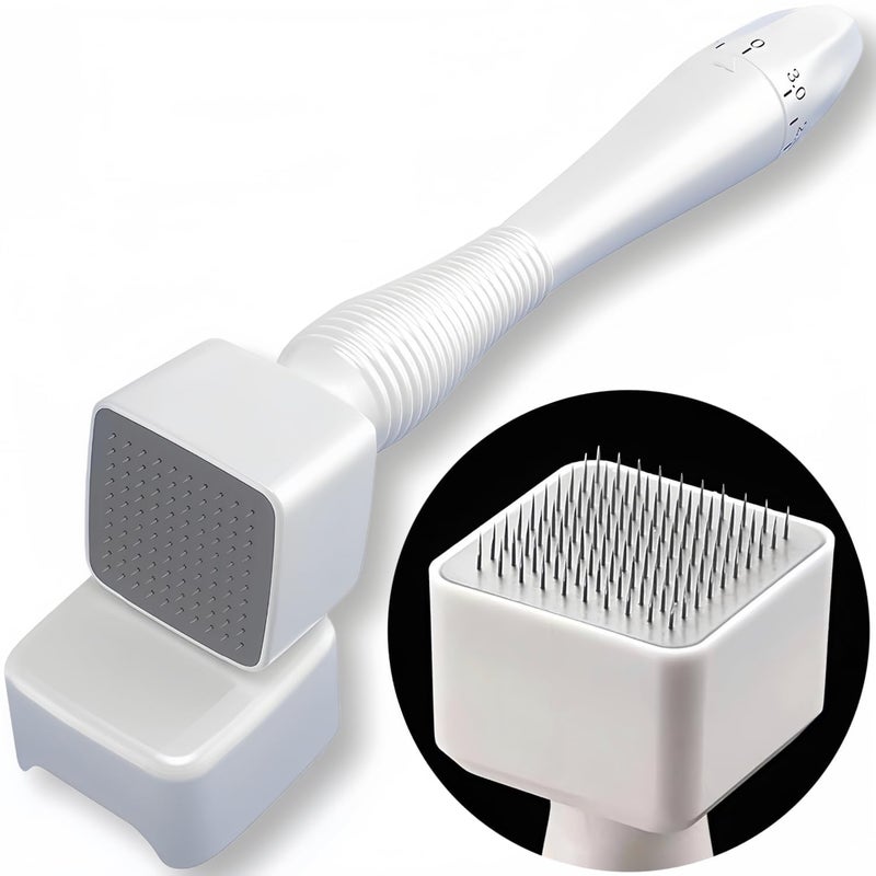LeafLoom Derma Pen Stamp For men and Women Microneedle Pen for Body Hair Beard Growth Adjustable Titanium Microneedling Derma Stamp For Skin Care 05mm 3mm Titanium Derma Stamp - Image 1