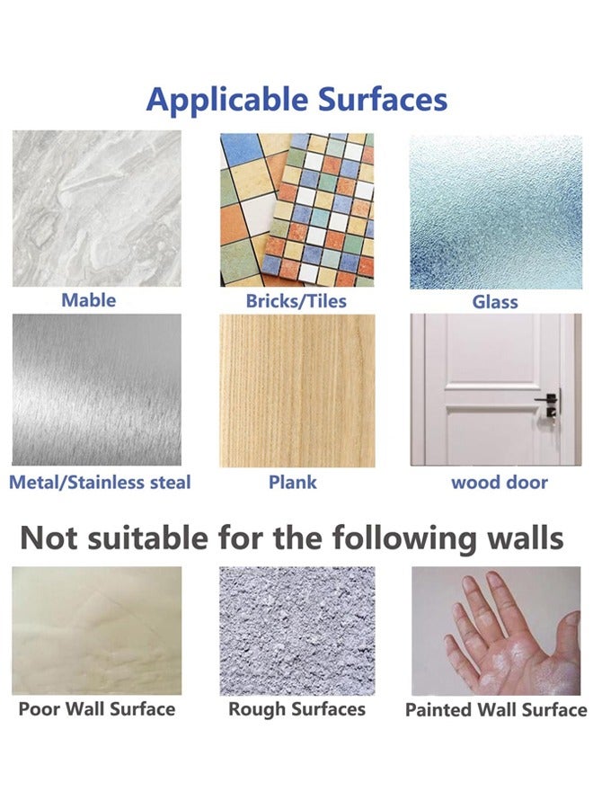 12 Pcs Punch-free Screws Self-adhesive Wall Hooks for Kitchen Bathroom Tools  - Image 5