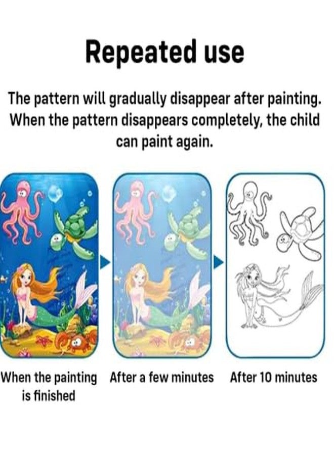 Magic Water Coloring Book Set for Kids -12 Reusable Painting Books with Water Pens - Bulk Pack for Educational Play & Birthday Return Gifts for Preschoolers,return gift for kids age 6-10 (10) - Image 5