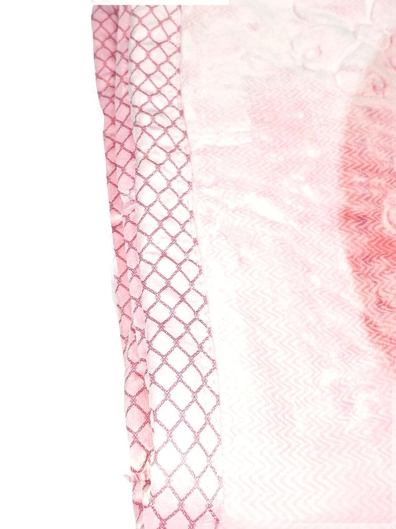 UltraSoft Baby Mink Blanket for Toddlers 14 Years 100x140 cm Warm Lightweight Available in 5 Colors Baby Pink  - Image 5