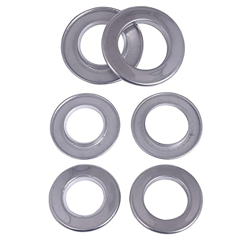 Mangood Stainless Steel Curtain Grommet, Inner Diameter Metal Curtain Rings with Eyelets 1-9/16"(40mm) Roman Ring Grommet Curtains Stainless For Bathroom Window,Set of 10 (Lighting Silver) - Image 4