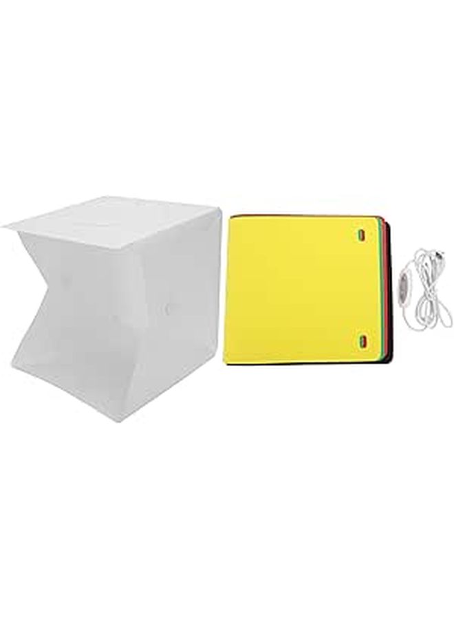 20 سم صندوق إضاءة محمول LED مع 6 خلفيات و10 مستويات سطوع لتصوير المجوهرات - Image 1