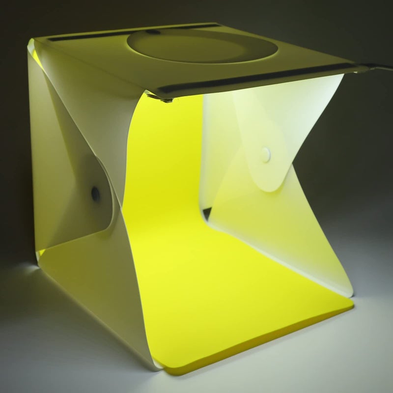 20 سم صندوق إضاءة محمول LED مع 6 خلفيات و10 مستويات سطوع لتصوير المجوهرات - Image 5