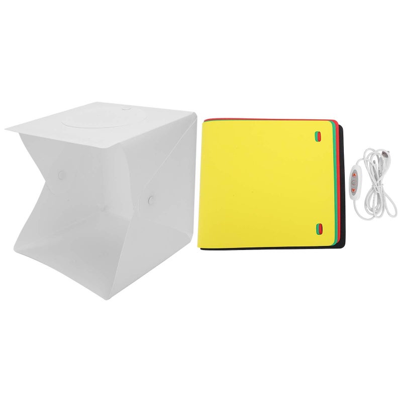 20 سم صندوق إضاءة محمول LED مع 6 خلفيات و10 مستويات سطوع لتصوير المجوهرات - Image 2