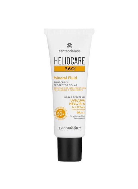 Heliocare 360° Mineral Fluid Broad Spectrum Sunscreen With SPF 50+ & PA+++ 50ml