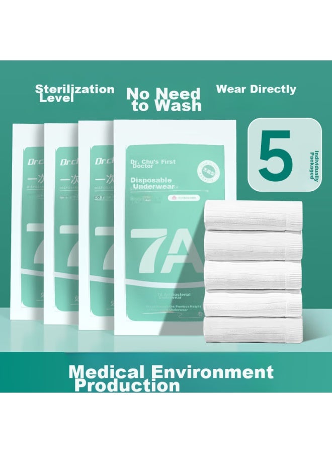 DR.CHU Dr.chu Disposable Underwear For Women, Maternity, Portable, Sterilized, Daily-use, Striped, Soft, Antibacterial, For Travel And Business Trips, Individually Packed  - Image 1