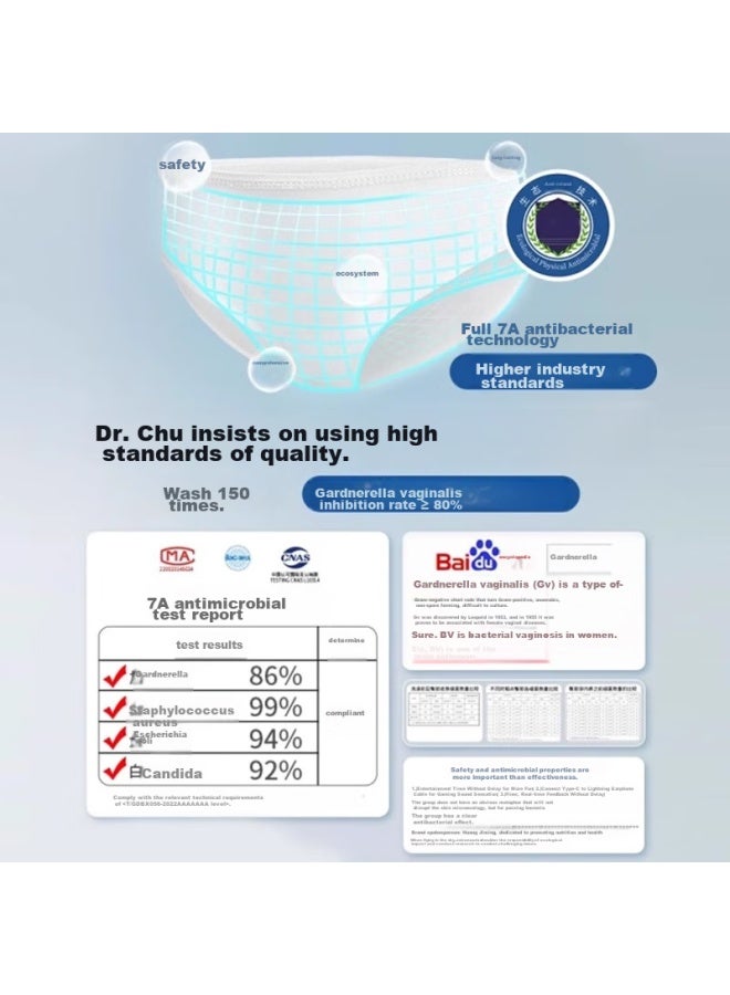 DR.CHU Dr.chu Disposable Underwear For Women, Maternity, Portable, Sterilized, Daily-use, Striped, Soft, Antibacterial, For Travel And Business Trips, Individually Packed  - Image 4