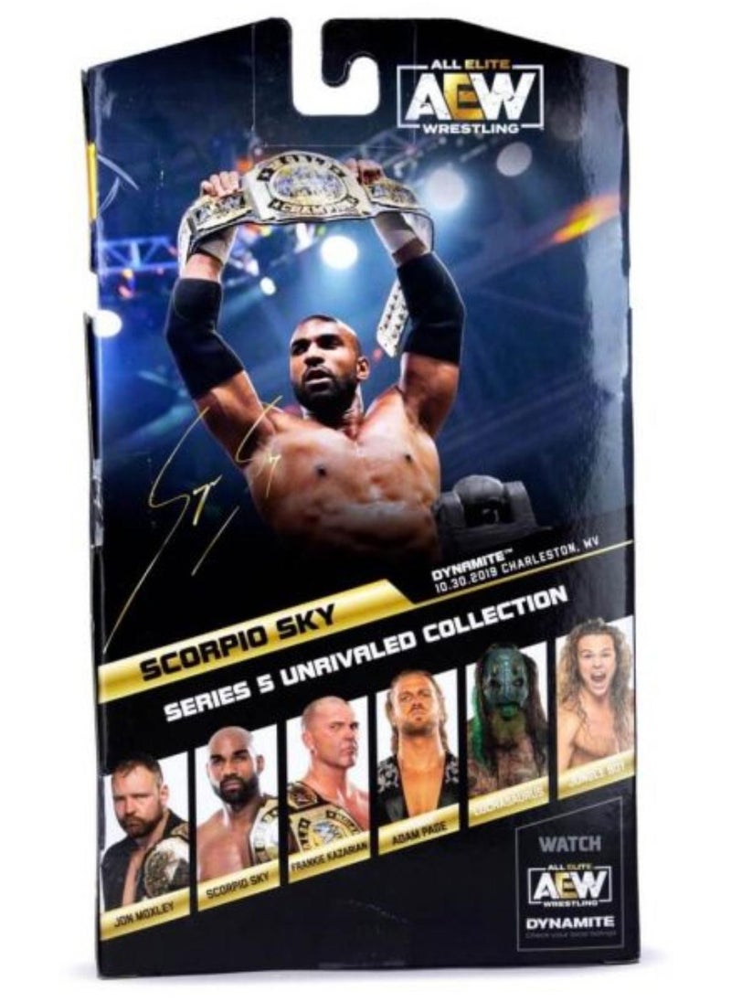 Aew - All Elite Wrestling AEW Scorpio Sky Unrivaled Jazwares Series 5 Figure, AEW0035 - Image 1