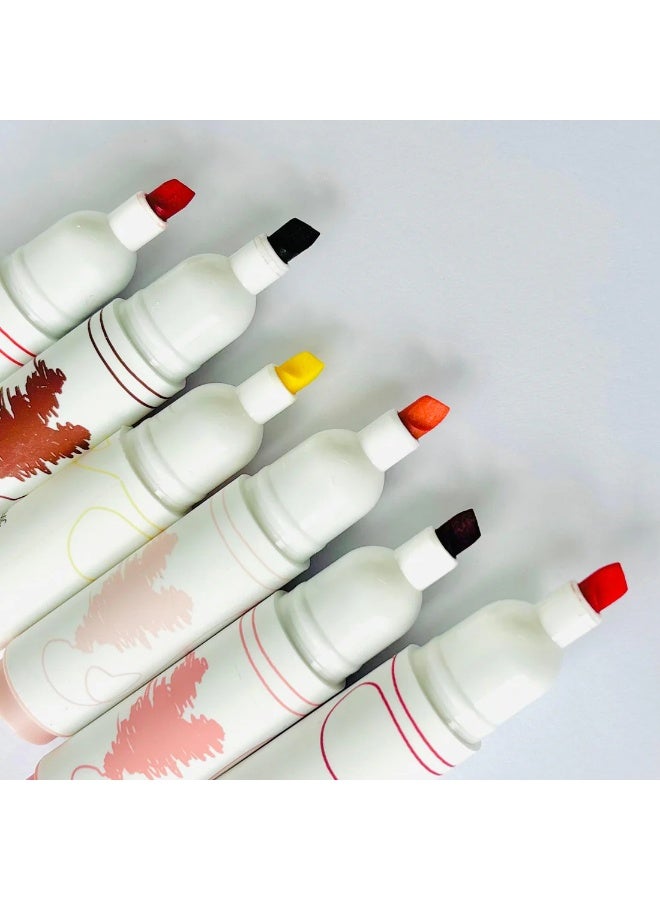 Moon Berry Heart Shape Highlighter Set Pastel Color Marker Pens for School and Office - Image 2