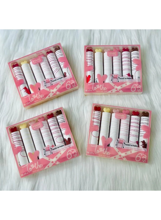 Moon Berry Heart Shape Highlighter Set Pastel Color Marker Pens for School and Office - Image 1