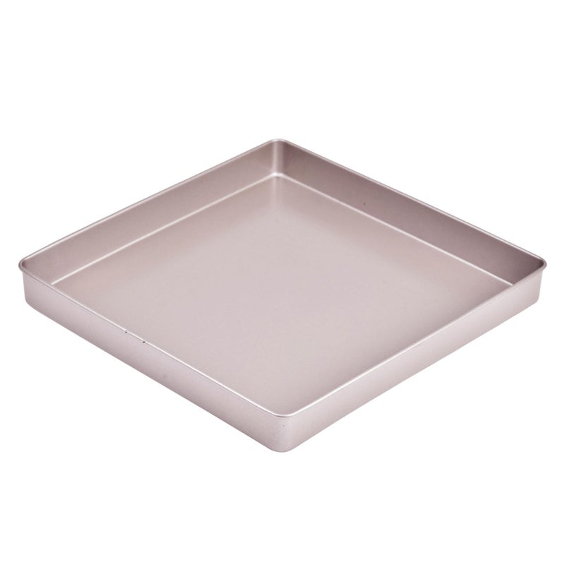 Bakeley 11Inch Baking Sheet Pan NonStick Square Baking Pan Jelly Roll Bakeware for Oven Roasting 112 112 138 Champagne Gold