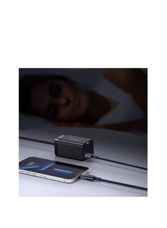 بيسوس سلك بيانات شحن سريع أوتوماتيكي من سلسلة إكسبلورر USB إلى لايتنينغ (2.4A - 2م) - Image 5