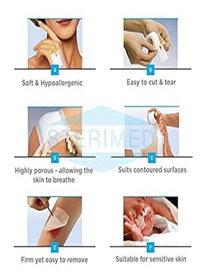 انمول شريط ورقي جراحي أنمول ستيريميد ستيريبور 1/2 بوصة (24 قطعة) - Image 4