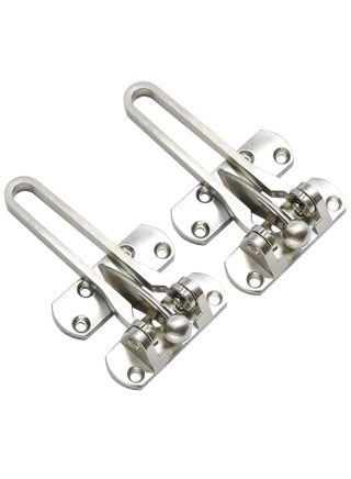 Door Lock Latch, Home Security Door Lock Swing Bar Door Guard for Kids, Hotel Door Latch, Thicken Solid Zinc Alloy Reinforcement Lock, Silver 2 Pack - pzsku/Z5A21985CB75B3B09F0B3Z/45/_/1661598219/4bb49ce7-fcec-405b-9428-902c700f324d