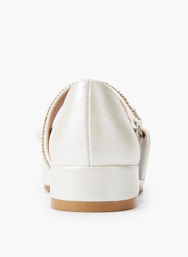 Celeste Girls Bow Embellished Mary Jane Shoes - Image 4