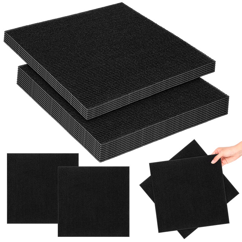 20pcs Self-Adhesive Carpet Tiles for Bedroom Hotel and Mall Non- Carpet Squares Adhesive Commercial Floor Mats - Image 1