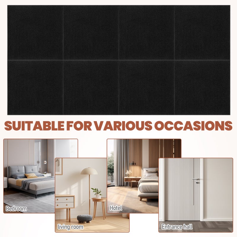 20pcs Self-Adhesive Carpet Tiles for Bedroom Hotel and Mall Non- Carpet Squares Adhesive Commercial Floor Mats - Image 2