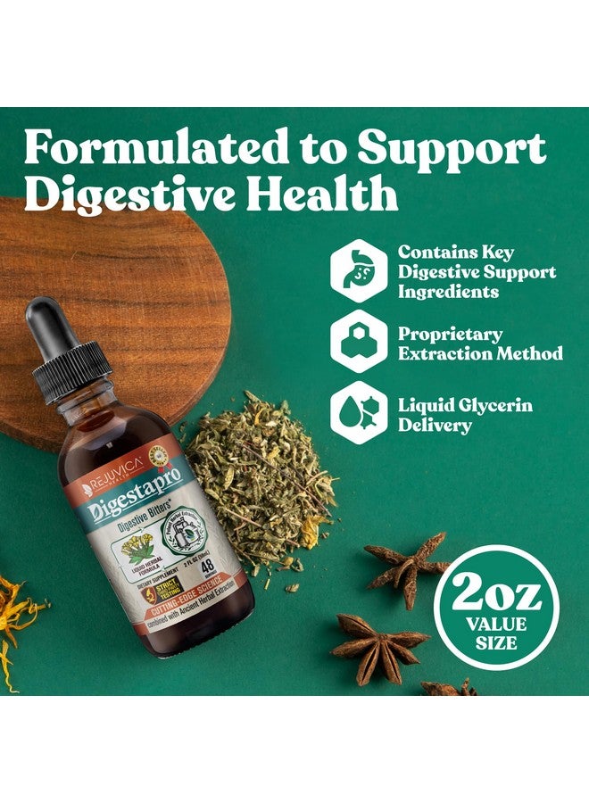 Rejuvica Health DigestaPro - Advanced Digestive Bitters Supplement - Liquid Delivery for Better Absorption - Gentian, Artichoke, Burdock, Chanca Piedra, Ginger & More!  - Image 2