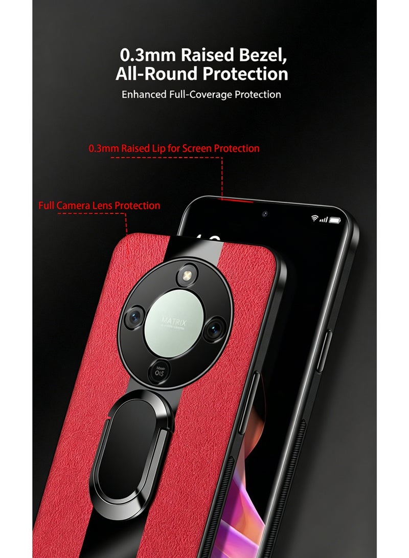 HONOR X9d Case and Honor X70 Case , New Leather Protective Case,with Phone Stand and Magnetic Attachment, Magnetic Wireless Charging Built Phone Cases and Covers - Image 2