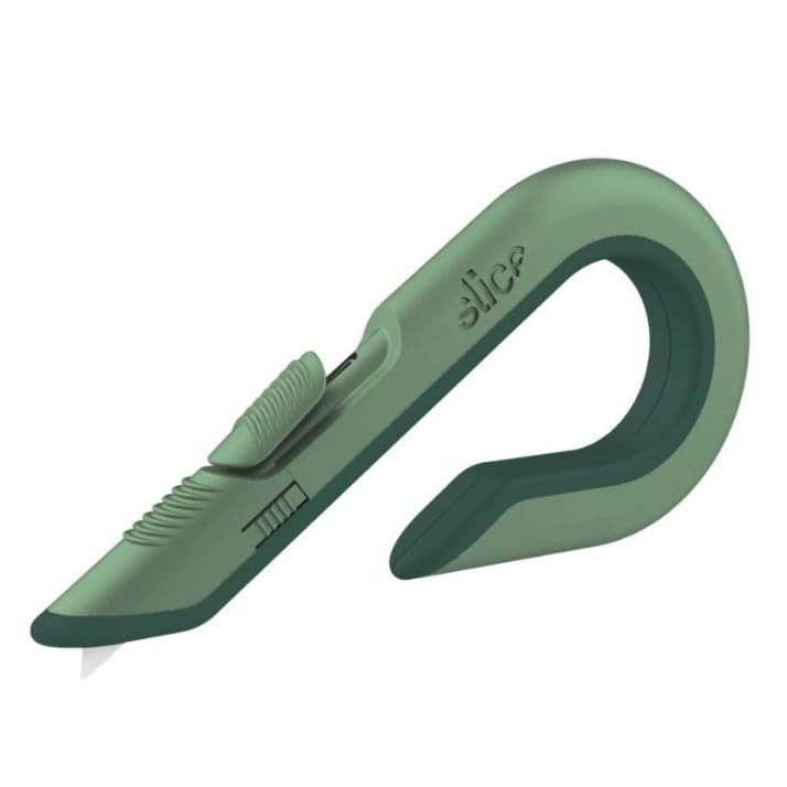Slice Box Cutter, Heavy Duty Utility Knife, Safe Ceramic Blade Lasting 11x Longer than Metal, Sage, 1 Pack - Image 1