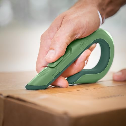 Slice Box Cutter, Heavy Duty Utility Knife, Safe Ceramic Blade Lasting 11x Longer than Metal, Sage, 1 Pack - Image 3