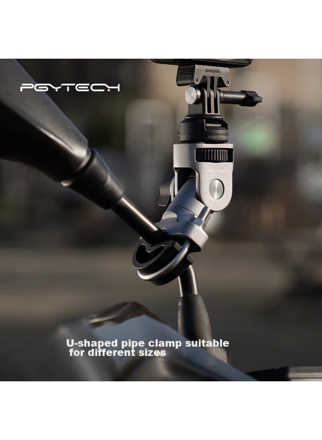 Pgytech Action Camera U-Shaped Clamp, Compatible With Action 5Pro/4 Motorcycle Mount, Pocket 3 Bicycle U-Shaped Metal Clamp, Insta360 Cycling Mount, Multifunctional Photography Accessory - Image 2
