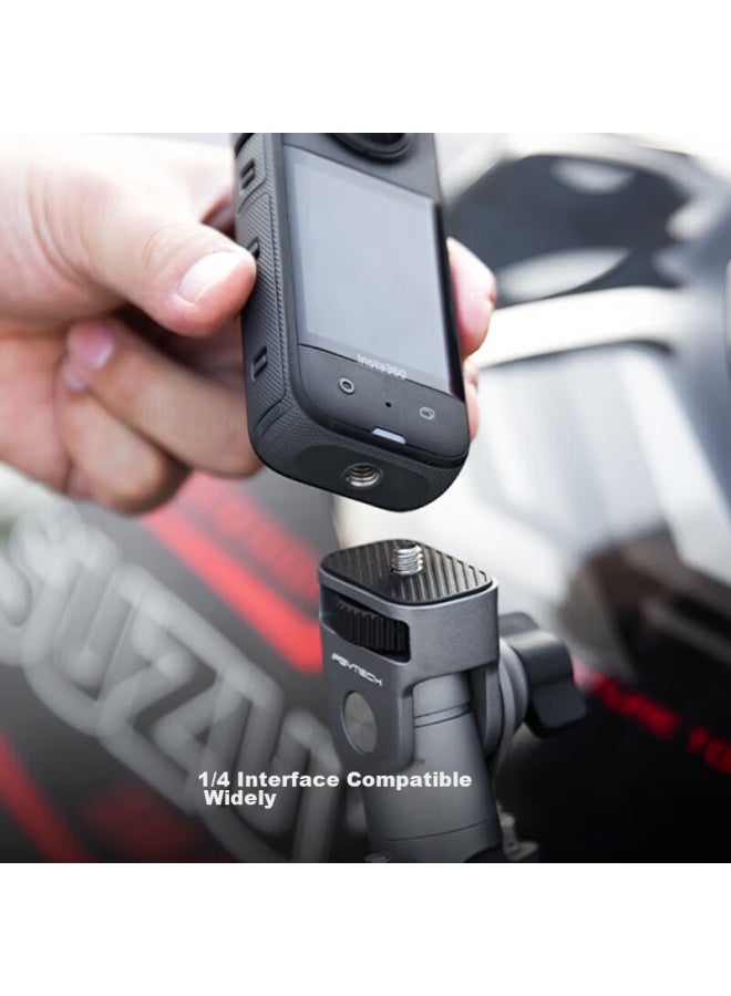 Pgytech Action Camera U-Shaped Clamp, Compatible With Action 5Pro/4 Motorcycle Mount, Pocket 3 Bicycle U-Shaped Metal Clamp, Insta360 Cycling Mount, Multifunctional Photography Accessory - Image 5