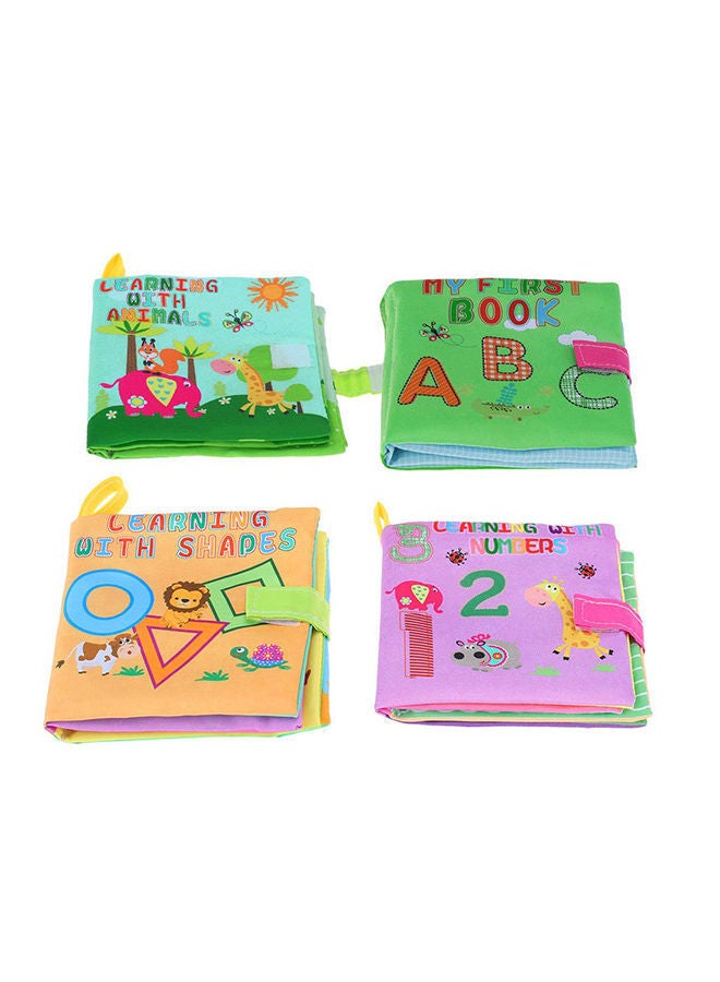 NIBEMINENT 4-Piece Cloth Book Set Eco Friendly Material Special Size Designed For Kids 24.2x23.3x3.7cm - Image 1